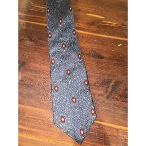 Christian Dior Vintage Blue/Red Tie Medallion pattern